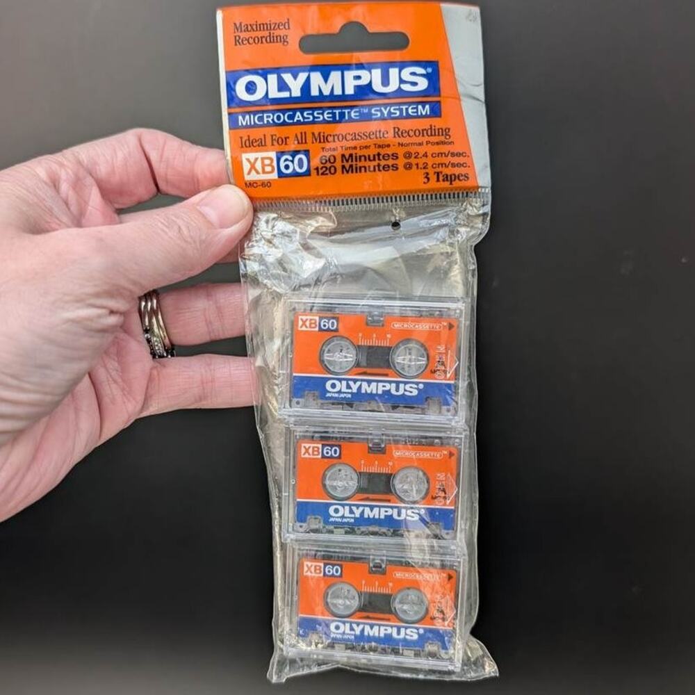 Olympus Microcassette System Audio Media XB 60 60 Minutes Magnetic Tape Japan